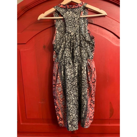 Japna Kids Size 12 Racer Back Orange and Black Print Dress For Summer EUC CUTE - Picture 2 of 3